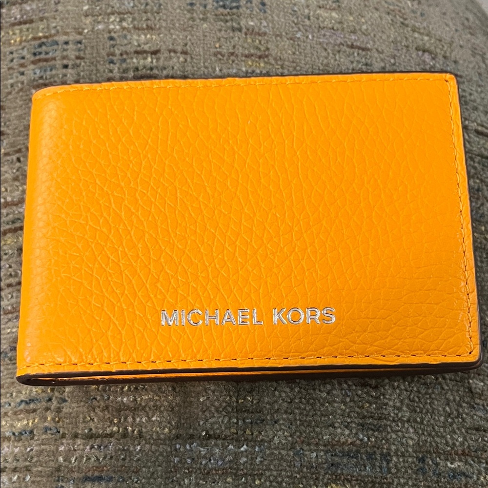 Michael Kors Bright Orange Card Holder